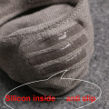 Hot selling cotton low cut mens no show socks non slip for summer